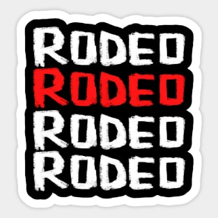 Rodeo Font for Horseriding Sticker